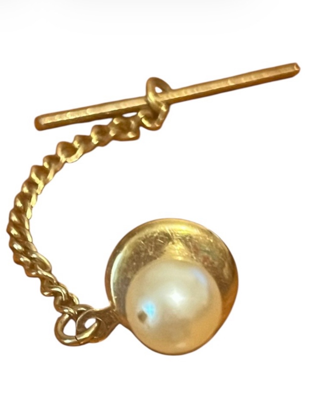 Vintage Pearl Tie Tack.